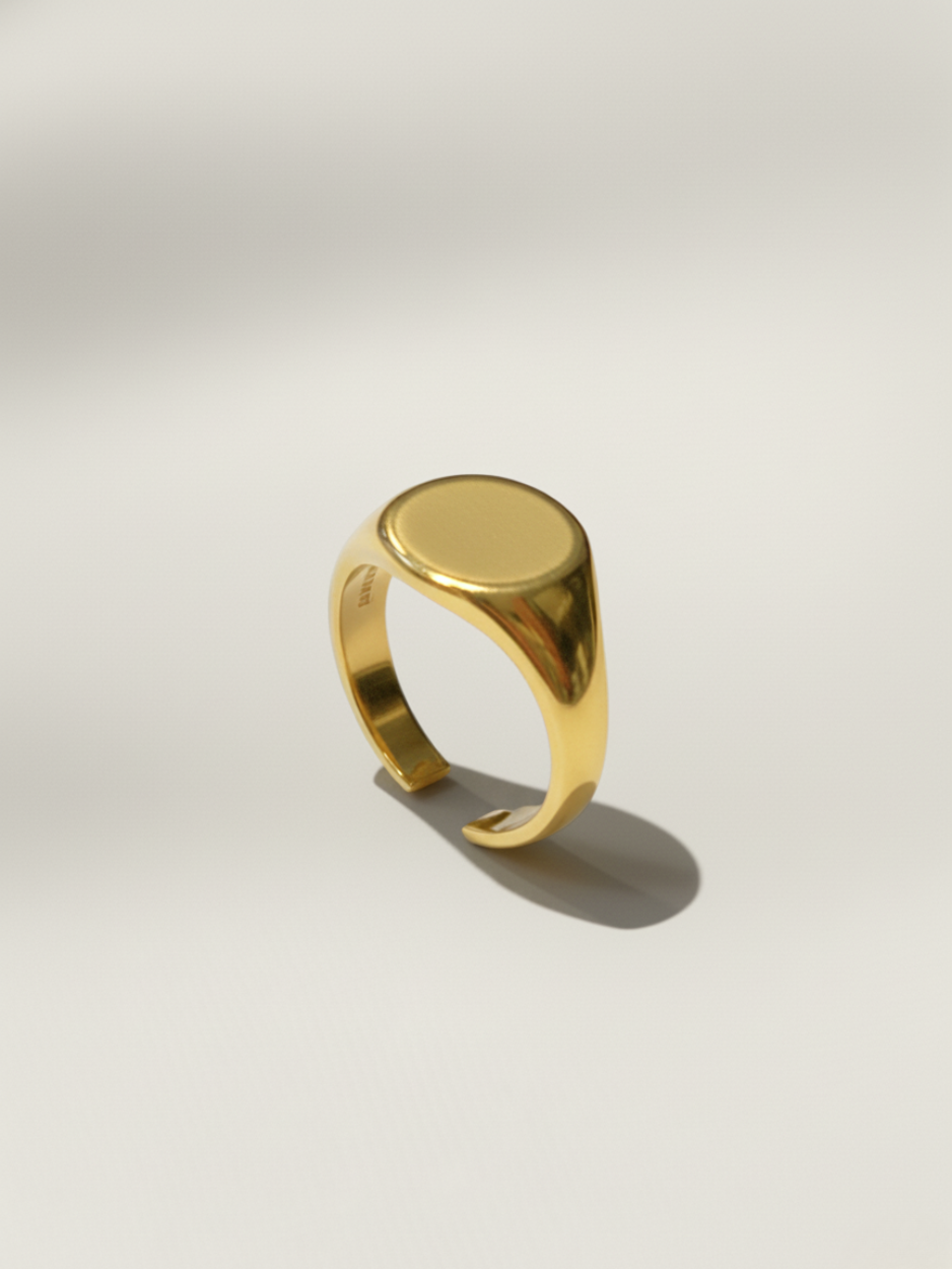 טבעת מטבע זהב