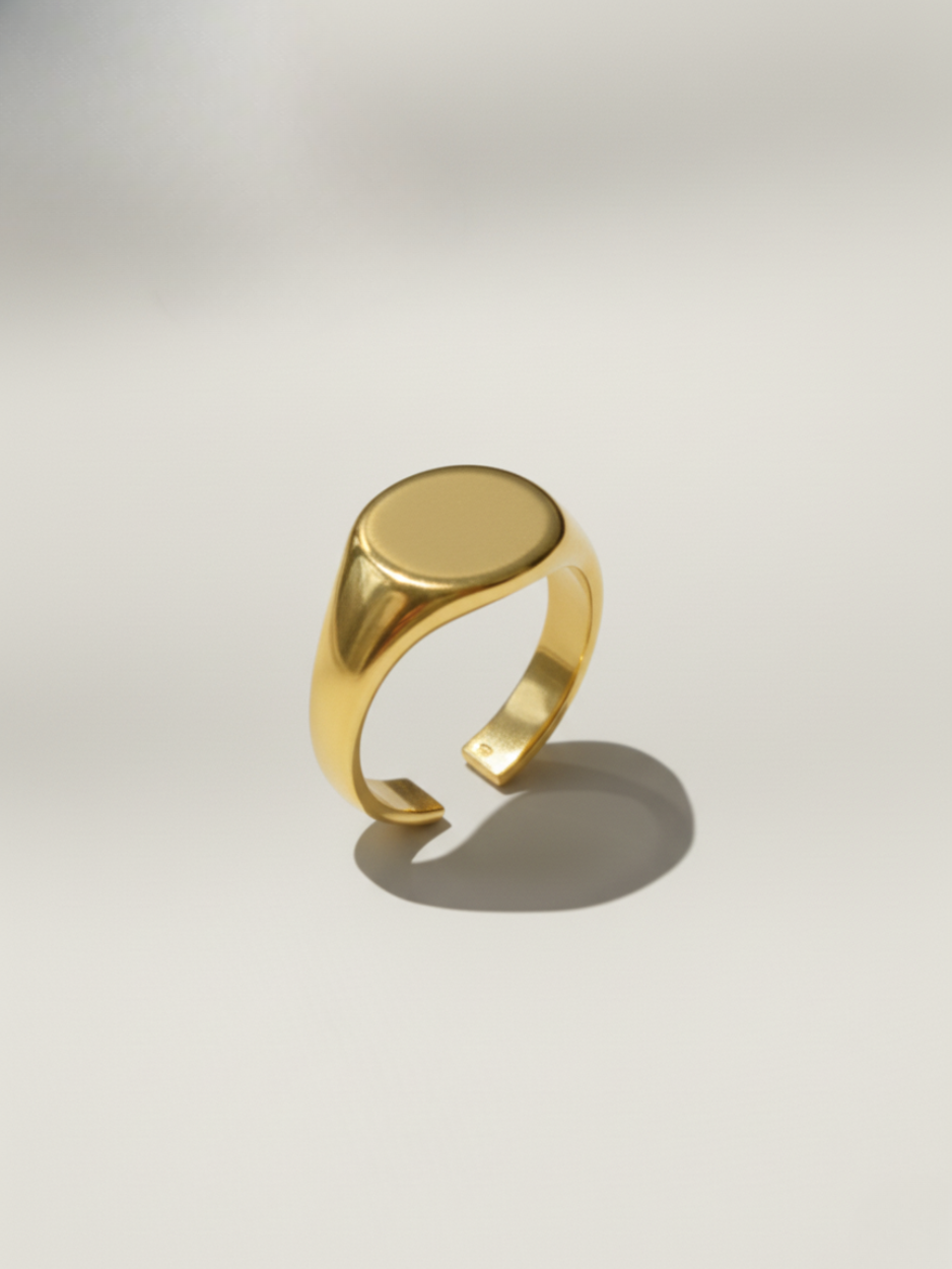 טבעת מטבע זהב