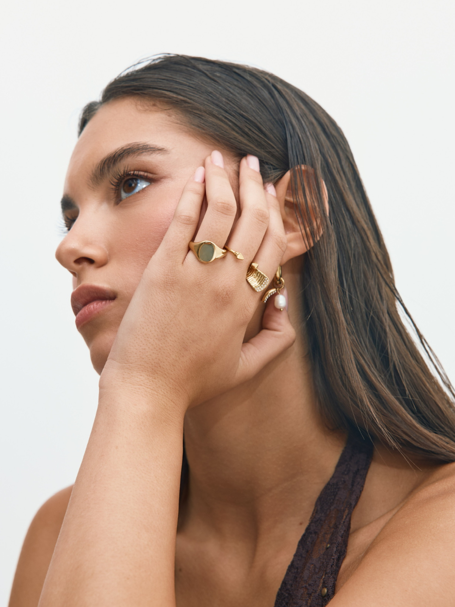 טבעת מטבע זהב