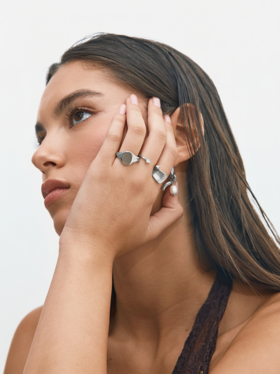 טבעת מטבע כסף