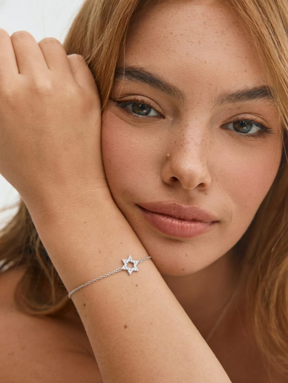 צמיד מגן דוד כסף 925