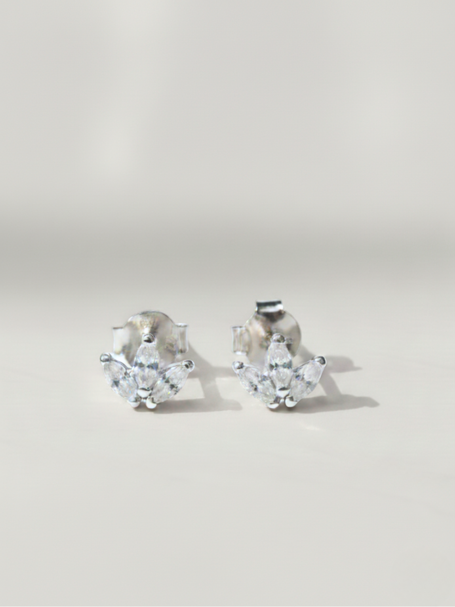 זוג עגילי אליס כסף 925