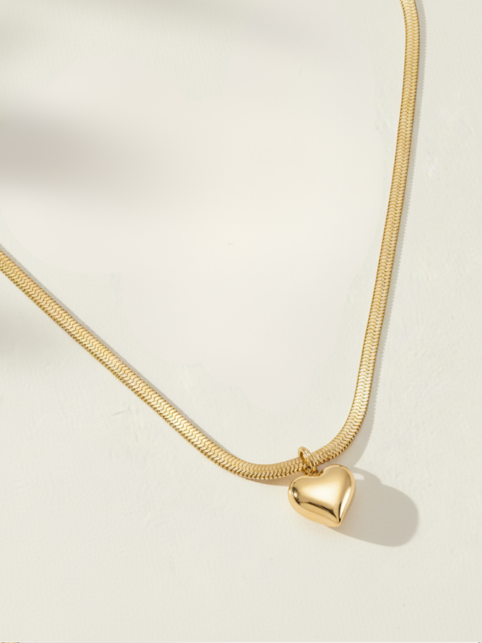 שרשרת צאנקי לב זהב