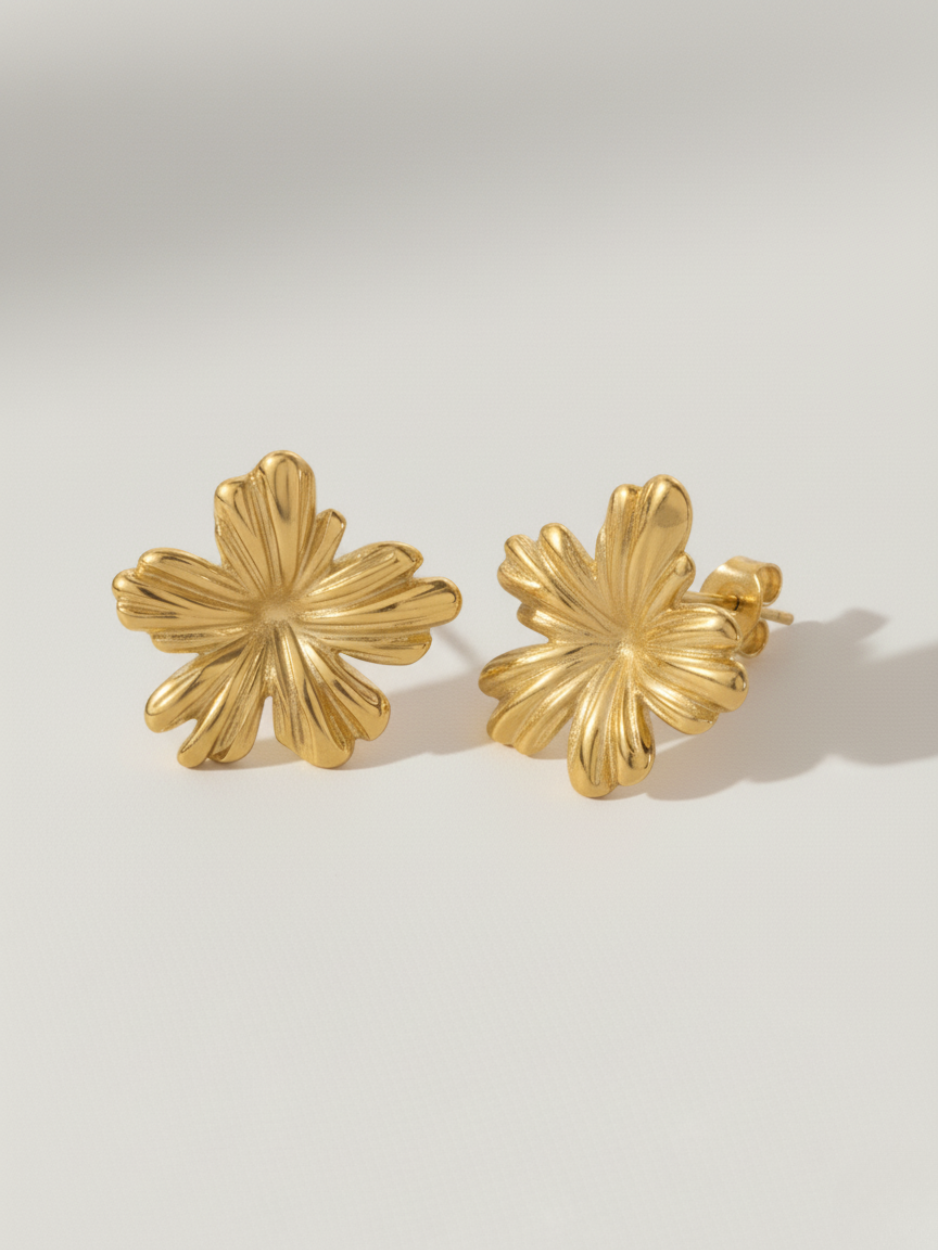 זוג עגילי זואי זהב