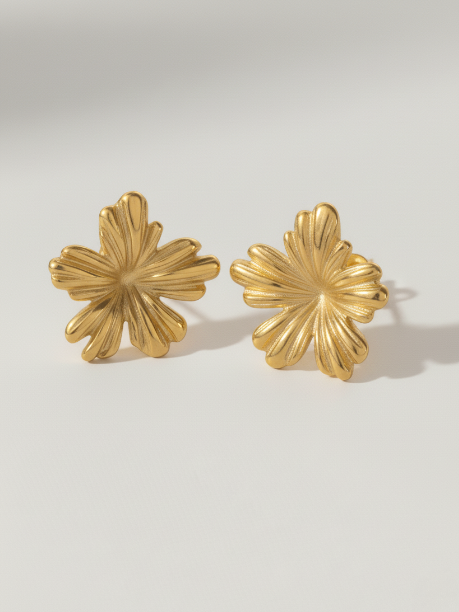 זוג עגילי זואי זהב