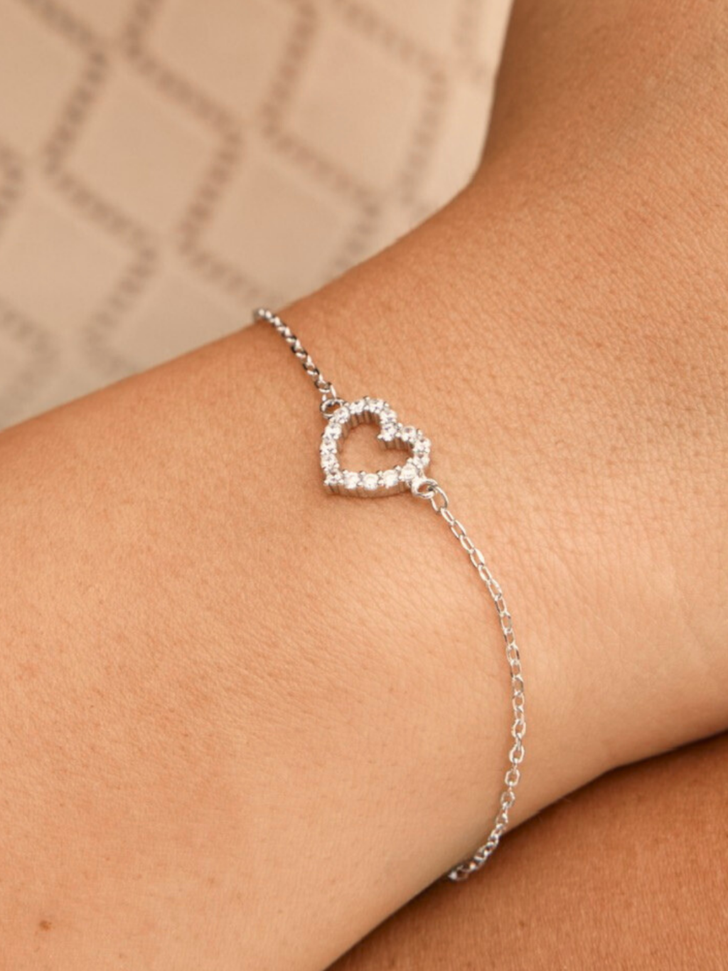 צמיד טיילר לב כסף 925