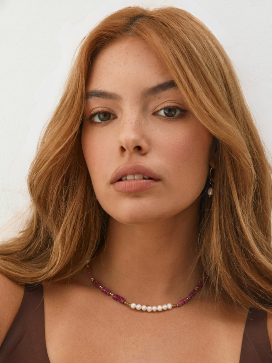 שרשרת סטרומי ורודה