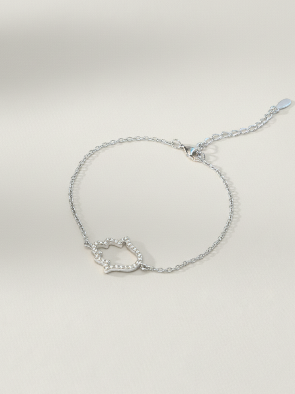 צמיד חמסה חלולה כסף 925