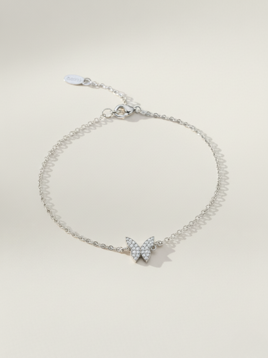 צמיד פרפר כסף 925