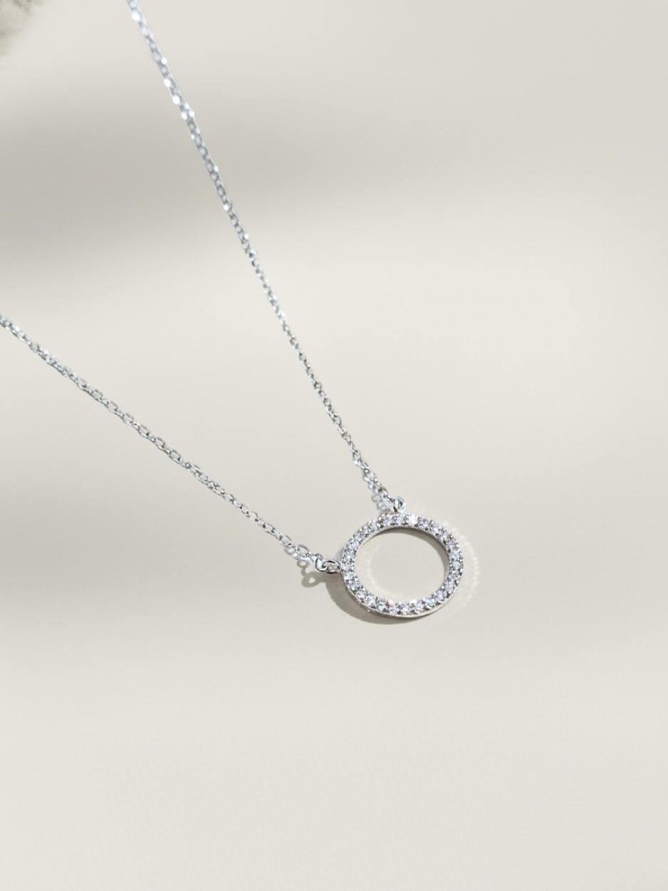 שרשרת מעגל כסף 925