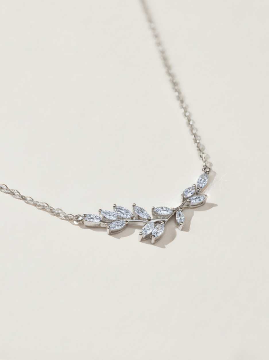 שרשרת אלמוג כסף 925