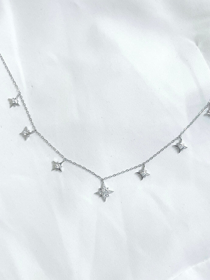 שרשרת כוכבים כסף 925