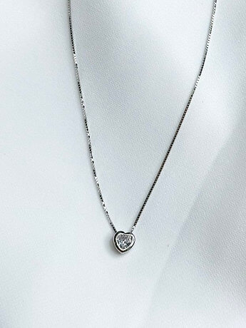 שרשרת לב עדין כסף 925
