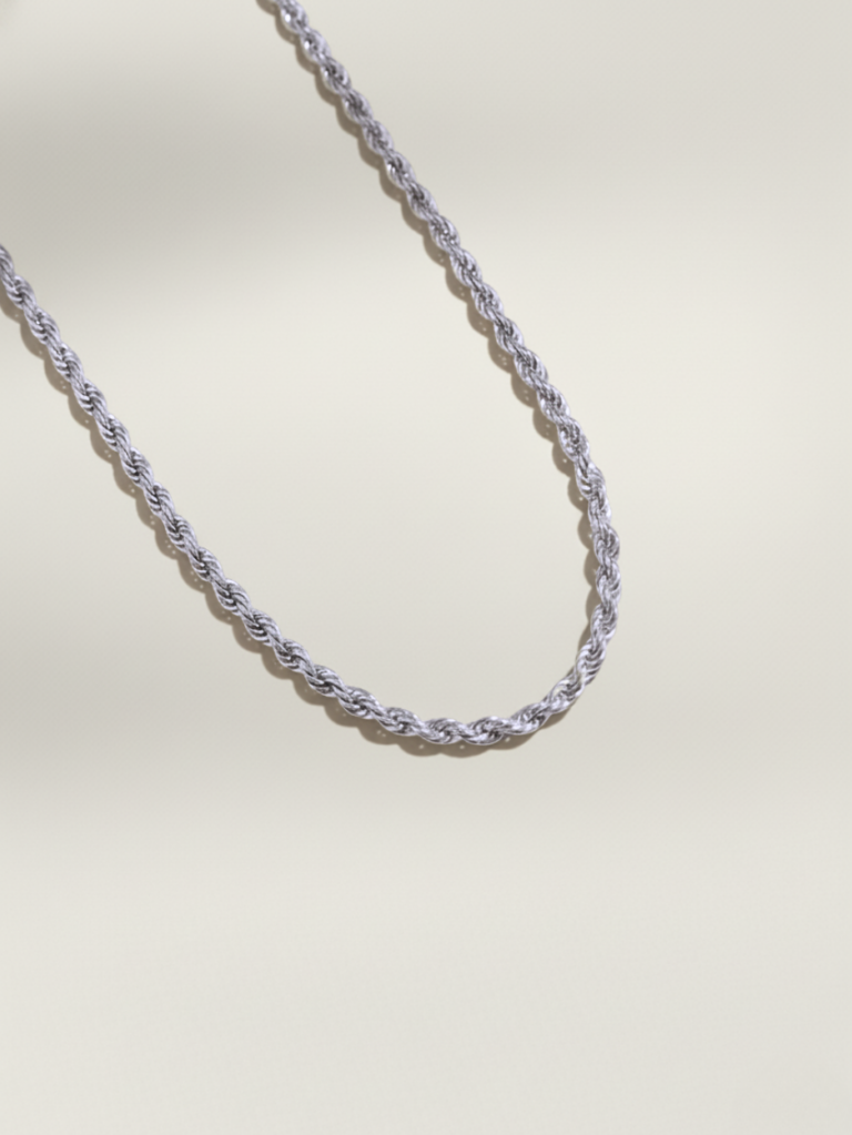 שרשרת חבל כסף