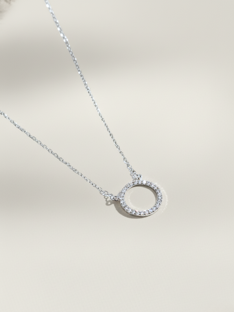 שרשרת מעגל כסף 925