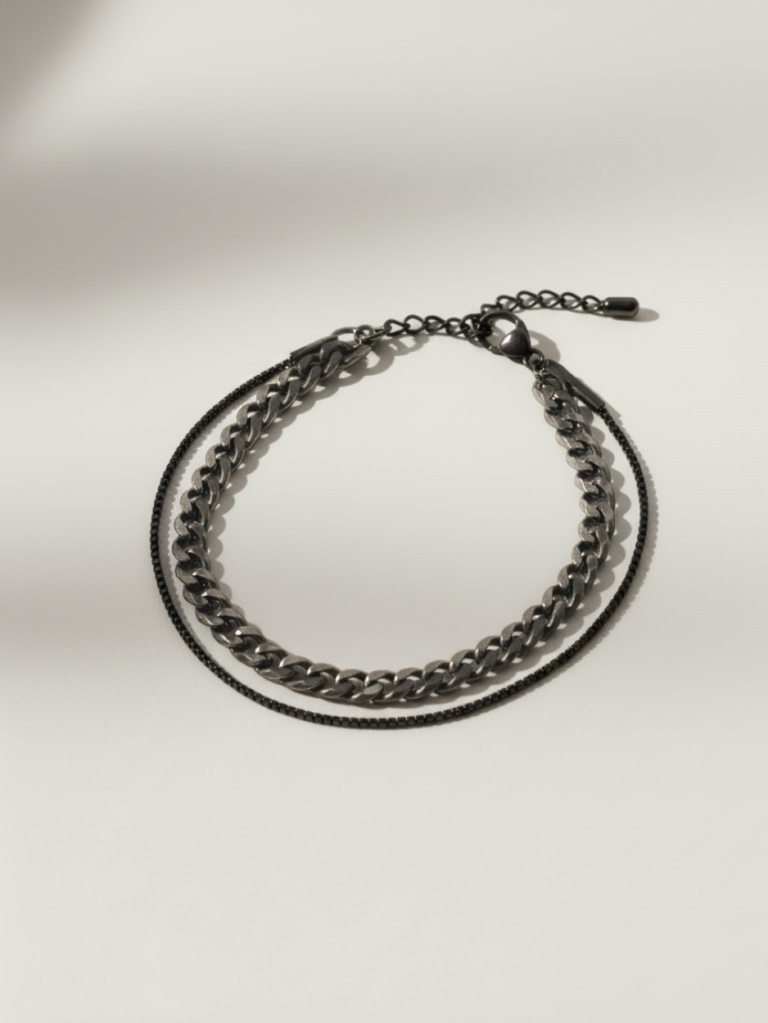 צמיד דאבל פילים שחור