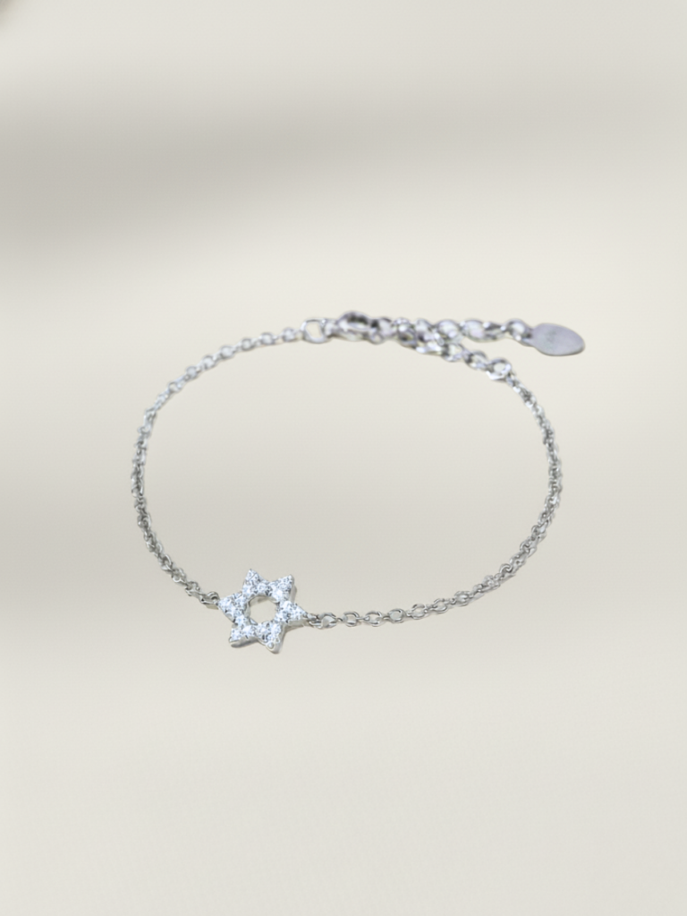 צמיד מגן דוד כסף 925