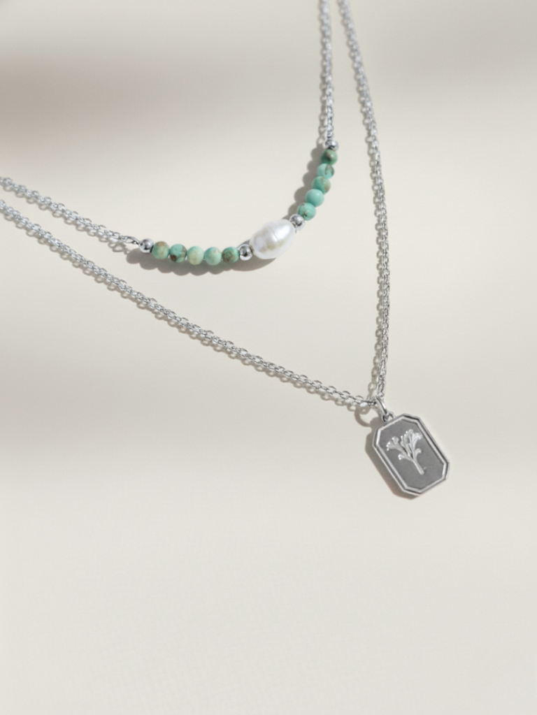 שרשרת קלואי כפולה כסף