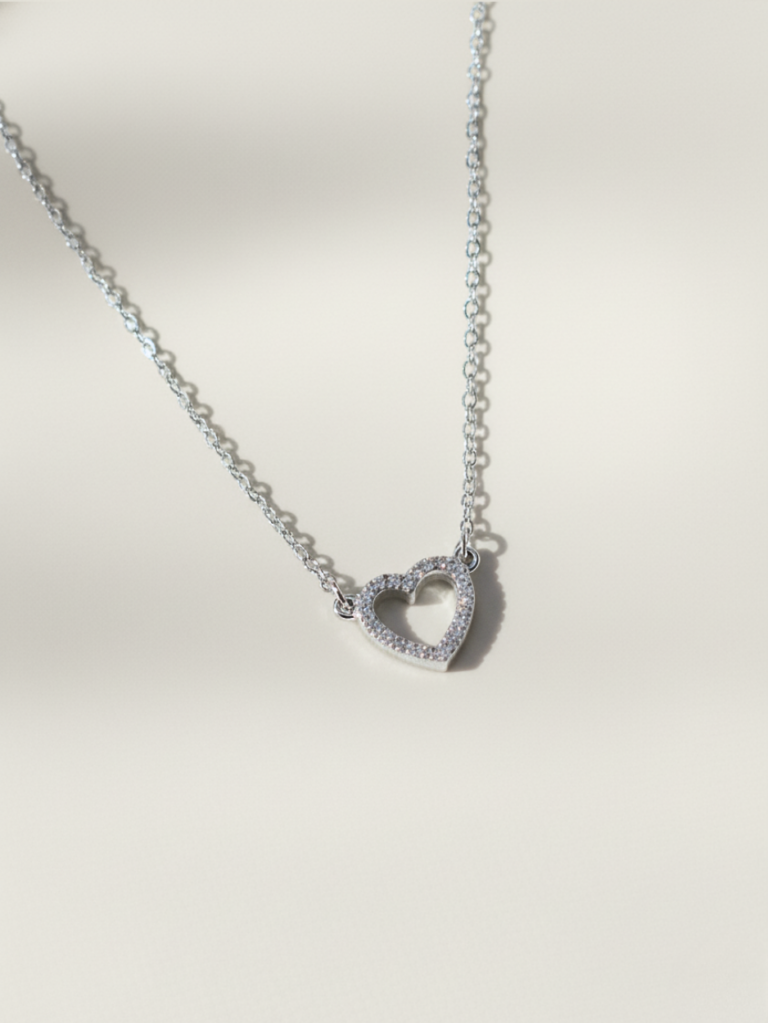 שרשרת טיילר לב כסף 925 1