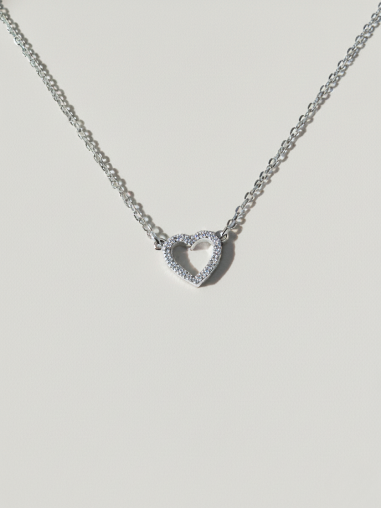 שרשרת טיילר לב כסף 925 3