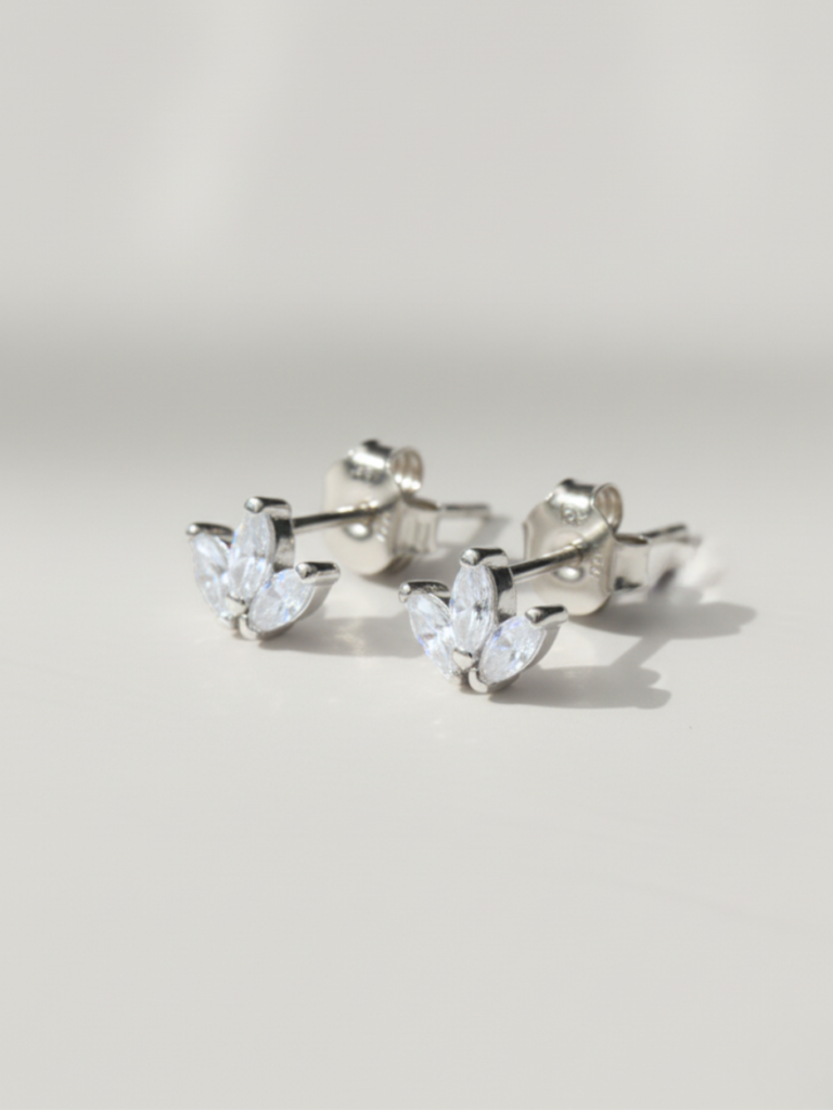 זוג עגילי אליס כסף 925