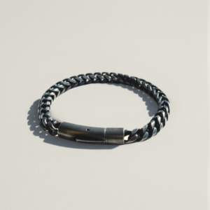 צמיד גורמט עבה מושחר