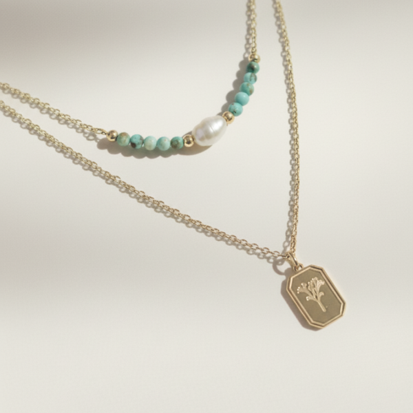 שרשרת קלואי כפולה זהב