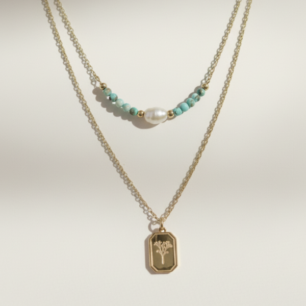 שרשרת קלואי כפולה זהב