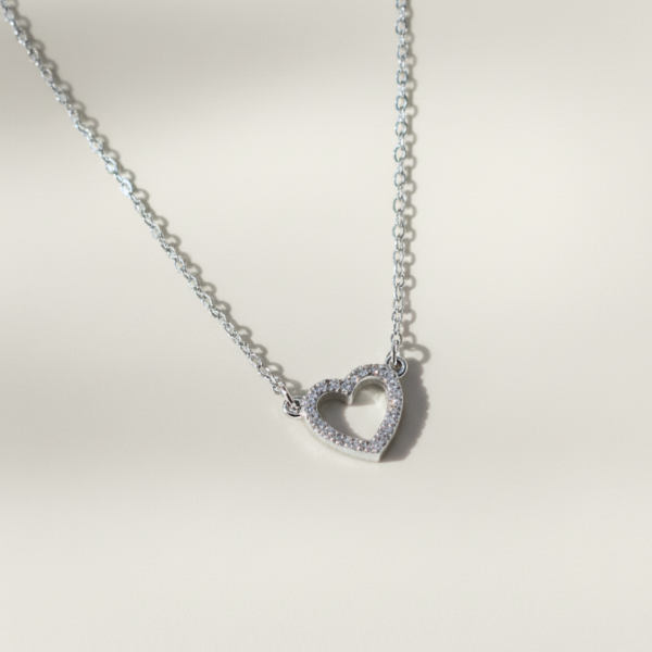 שרשרת טיילר לב כסף 925 1