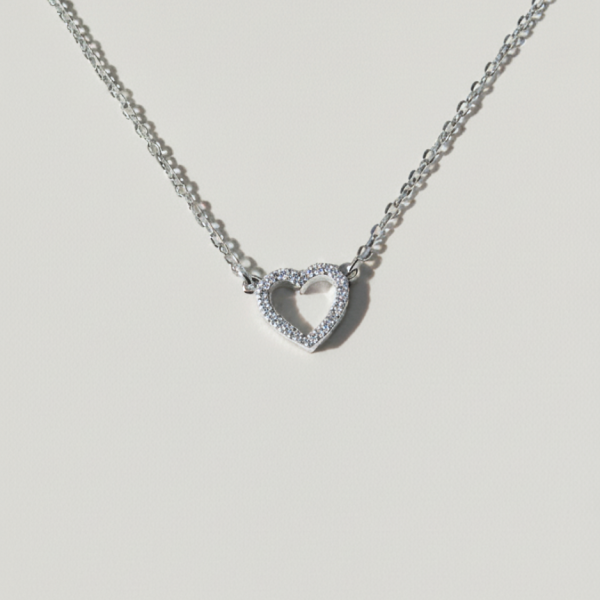 שרשרת טיילר לב כסף 925 3