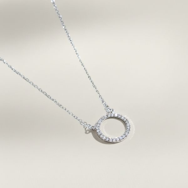 שרשרת מעגל כסף 925