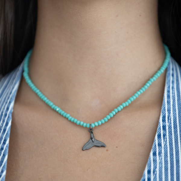 שרשרת סנפיר טורקיז